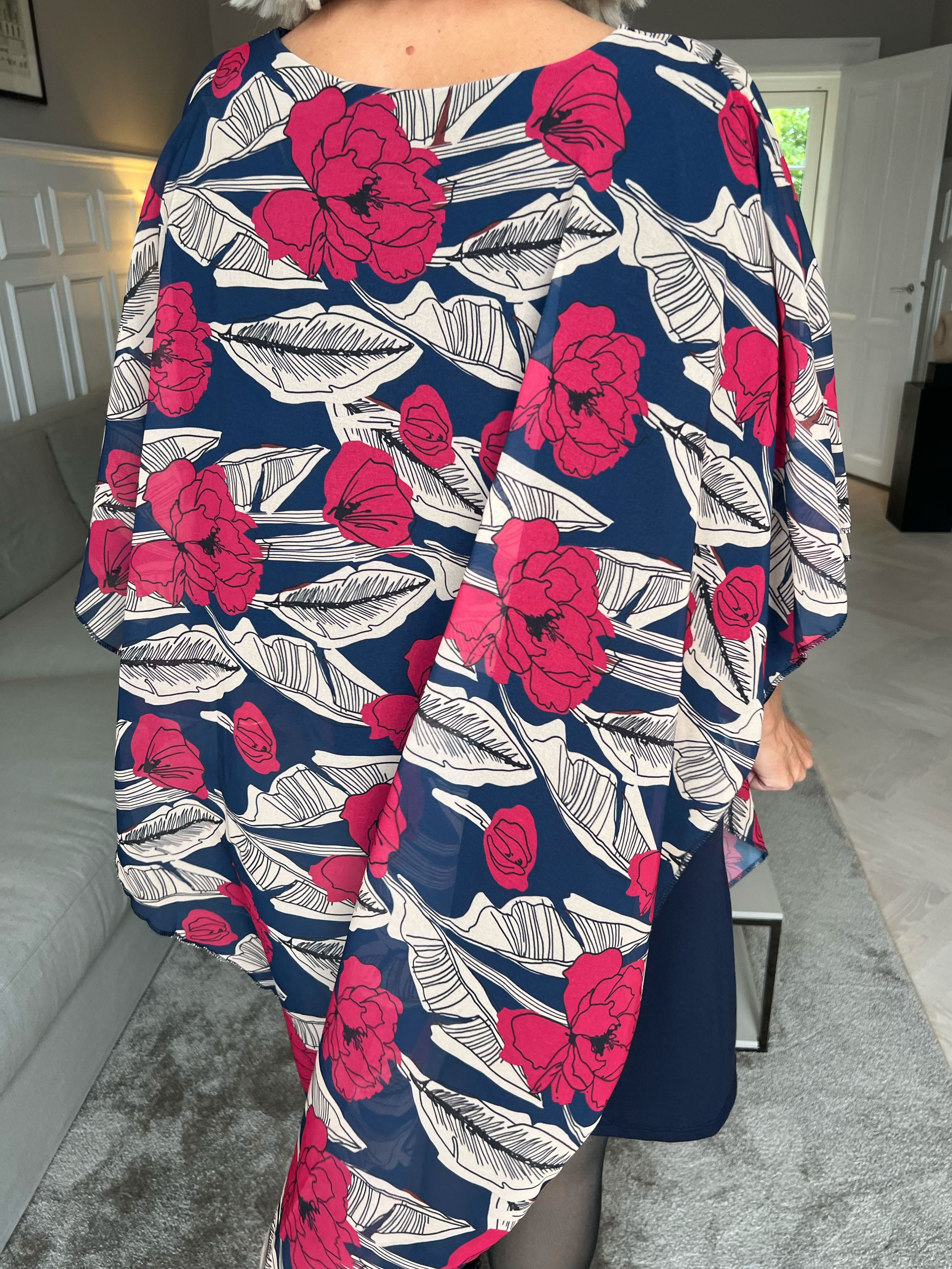 Kenya Feather Long Sleeve - Tunikakjole med chiffonlag